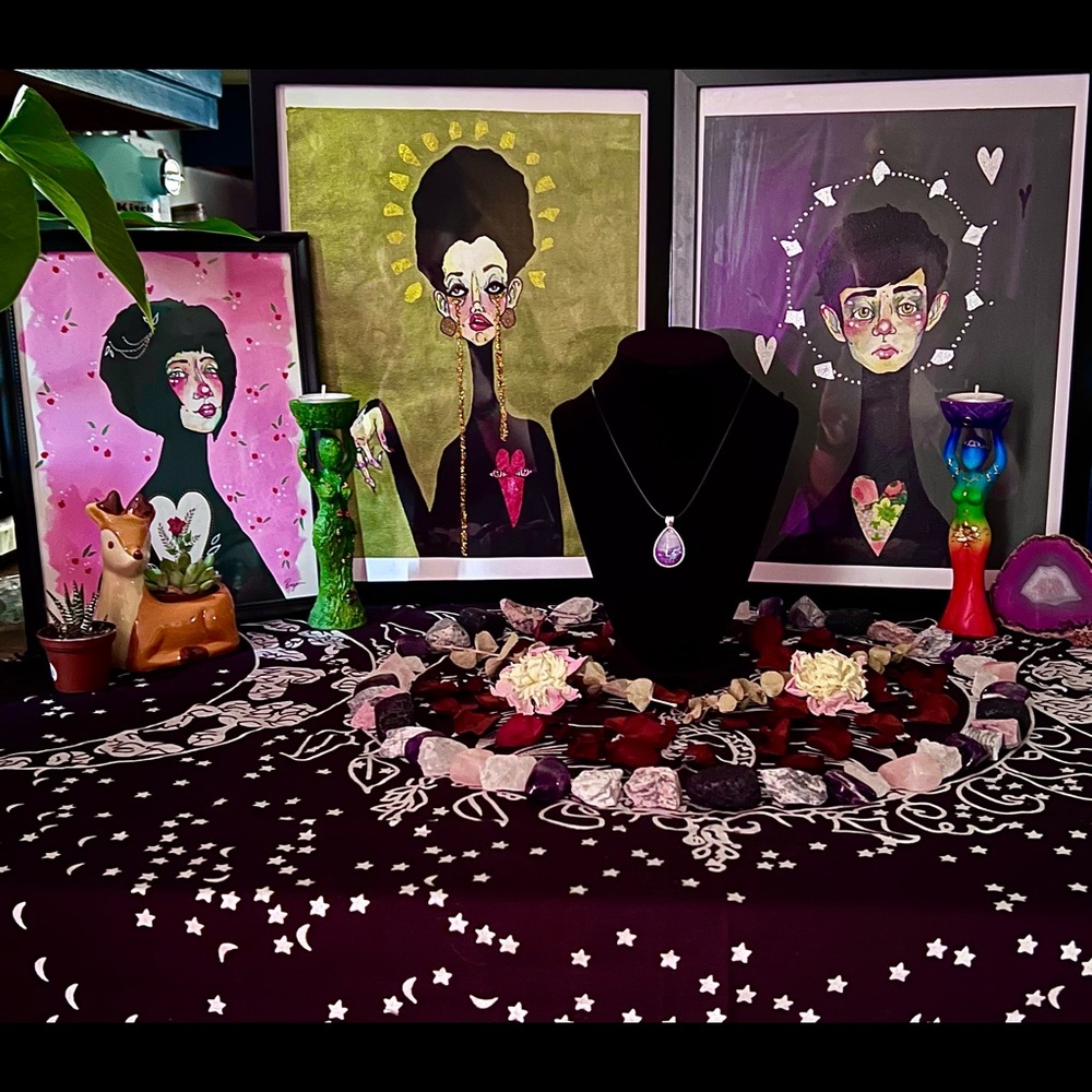 Cotton Candy Skies Necklace ~#2